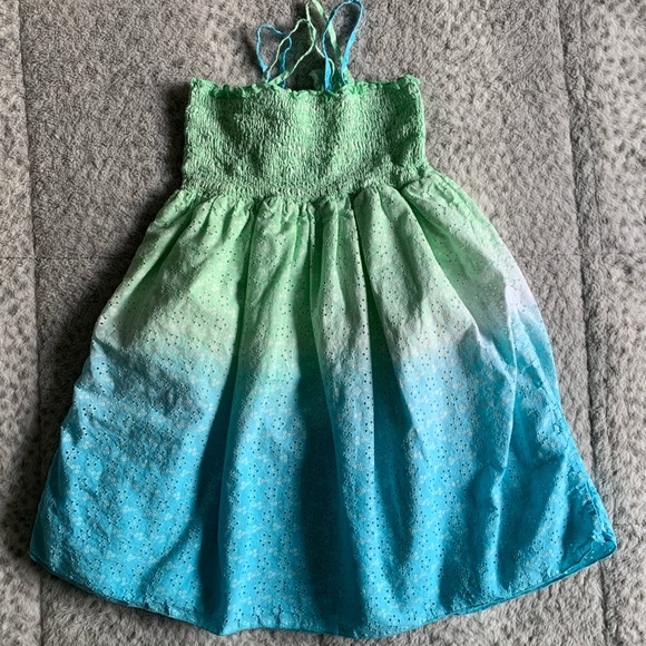 ‼️SOLD‼️Bright coloured eyelet sundress. - Picture 3 of 4